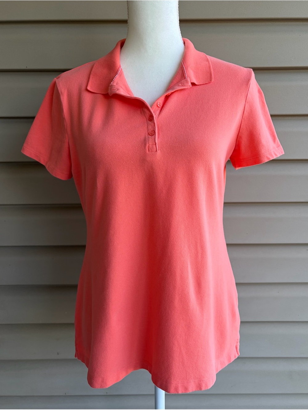 •Croft & Barrow• Classic Short Sleeve Peach Polo Shirt - Size Medium